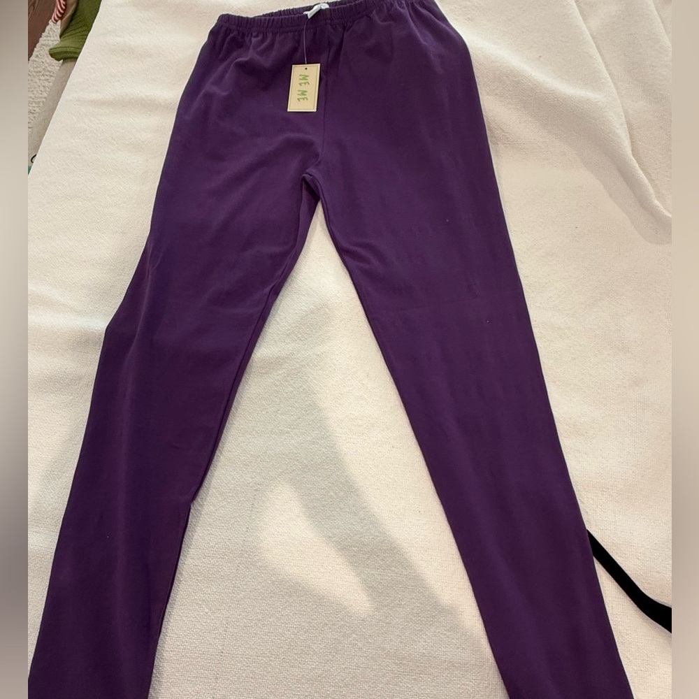Meme Deep Purple Kids Leggings